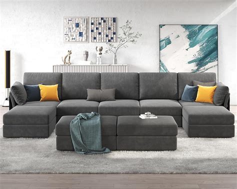 Papajet Modular Sectional Sofa Oversized Sectional Sofa With Storage Sleeper Sectional Sofa