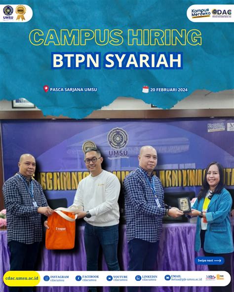 Campus Hiring BTPN Syariah 20 Februari 2024 CDAC UMSU