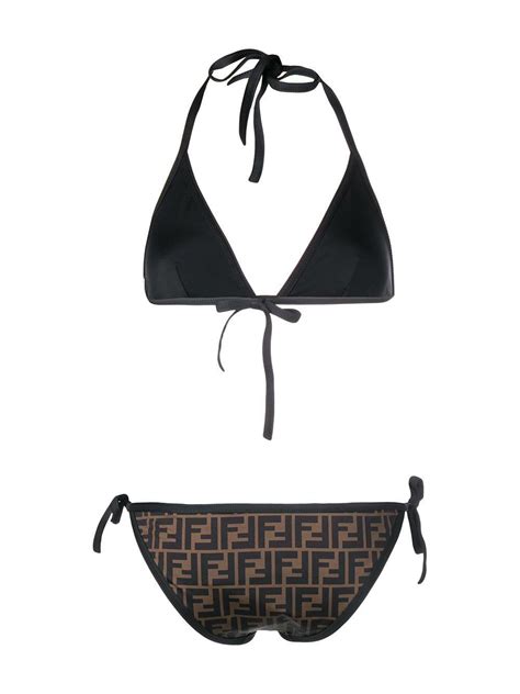 Fendi Synthetic Black Forever Bikini Lyst