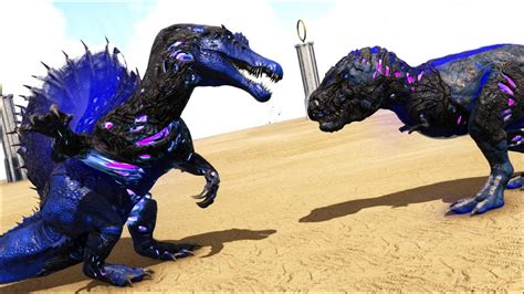 Corrupted Celestial Rex Vs Creatures Ark Survival Evolved Battle