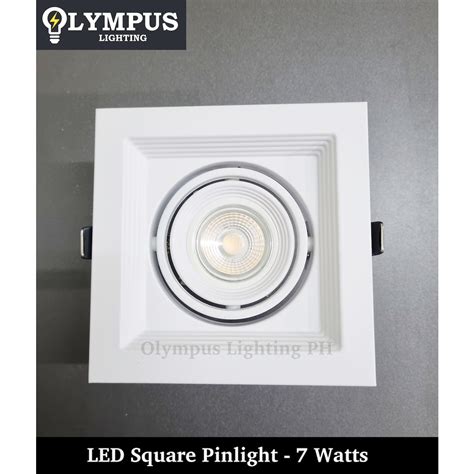ready olympuslighting led slim square pinlight downlight