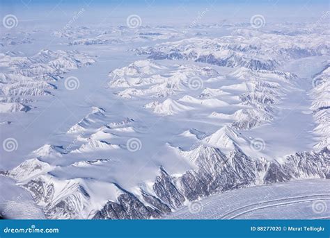 Aerial View Of The Arctic Circle Stock Photo Image Of Aerial Frozen