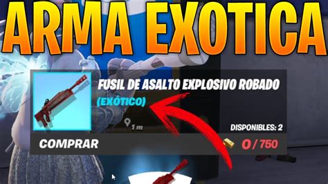 Elimina Oponentes Con Un Arma Exotica Fortnite Como Conseguir Armas