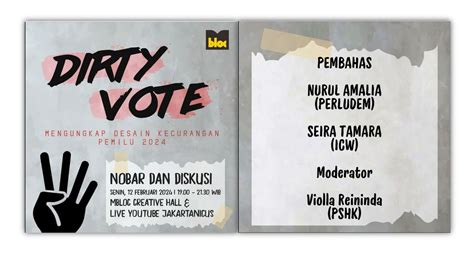 Nobar Dan Diskusi Film Dirty Vote Tiba Tiba Dilarang Ide Jabar