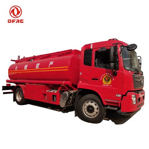 12 Tons Oil Tanker Truck 4x2 Dong Feng 15cbm Carbon Stainless Steel Fuel Tank Truck In Airport