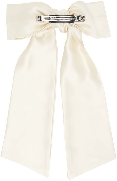 Sophie Buhai Ssense Exclusive Off White Oversized Bow Barrette Sophie Buhai