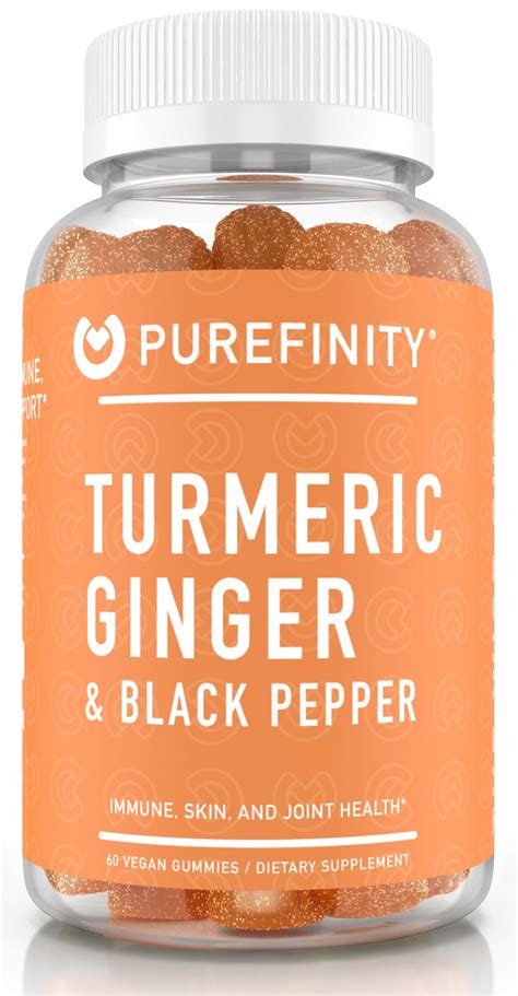 Turmeric Ginger And Black Pepper Gummies Purefinity