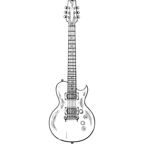 Guitar Outline Svg