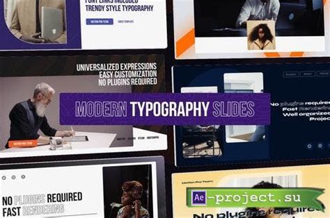 Videohive Modern Typography Slides Project For After