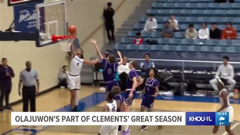 Clements High School boys basketball team featuring two of Hakeem ...