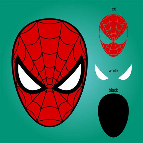 Spiderman Face Svg Grouped Svg Layered Svg Cricut Cutting Etsy Uk