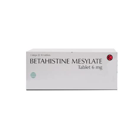 BETAHISTINE 6 MG 10 TABLET Kegunaan Efek Samping Dosis Dan Aturan