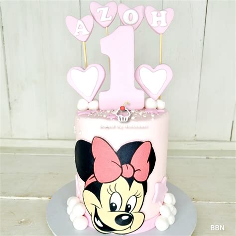 Minnie Mouse First Birthday Cake Baked By Nataleen