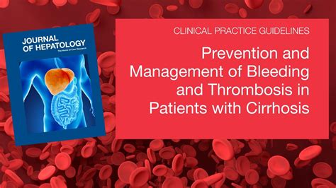 New EASL CPGs Provide Guidance On Preventing And Managing Bleeding And