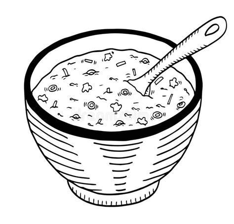 Bowl Of Hot Soup Hand Drawn Sketch Icon Stock Vector Illustration Of Dish Asian