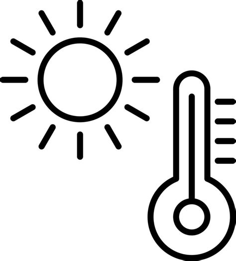 Hot Weather Icon Style Vector Art At Vecteezy