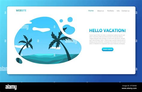 Travel Promo Website Template With Text And Tourist Landmarks