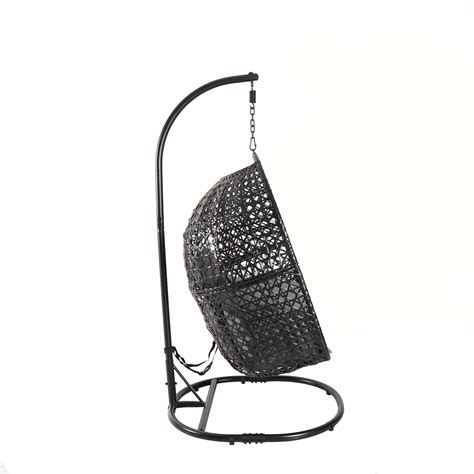 Buy Clearance Large Hanging Egg Chair With Stand Upgraded Wicker Egg Swing Chair Outdoor Indoor