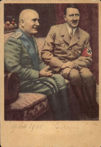 Postcard F Hrer And Reich Chancellor Adolf Hitler Duce Akpool Co Uk