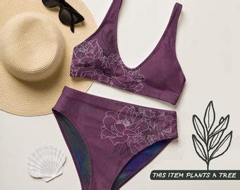 High Waisted Bikini Etsy