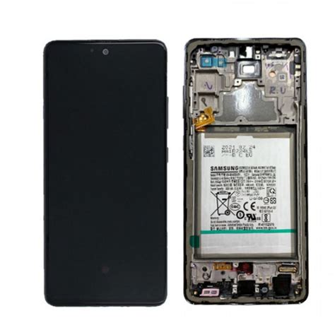 Samsung Galaxy A G Lcd Display Batteri Svart Teknikkdeler No