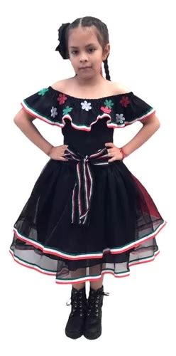 Vestido Mexicano Fiestas Patrias Niña Meses Sin Interés