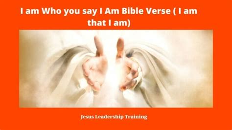 I am Who you say I Am Bible Verse (2024)