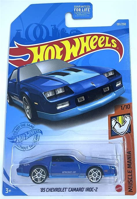 Hot Wheels 85 Chevrolet Camaro Iroc Z Muscle Mania 110 Blue 191250 Toys