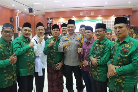 Sinergitas Ulama Dan Umaro Kapolresta Bandar Lampung Hadiri Halal