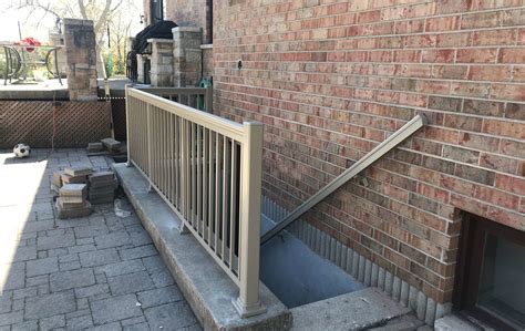 Custom Aluminum Walkout Basement Railing Systems - WATERLOO RAILINGS