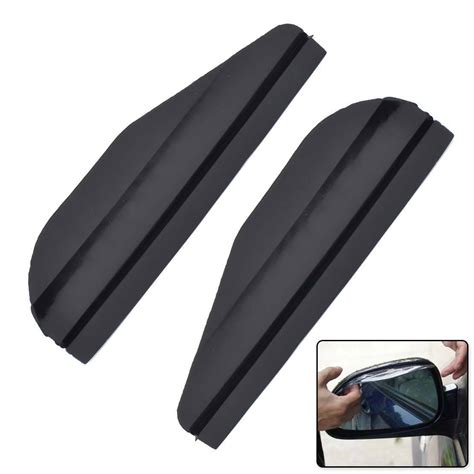 2x Auto Suv Rearview Side Mirror Water Guard Rain Board Eyebrow Sun