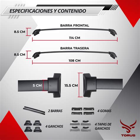 Barras Portaequipaje Honda CRV 2023 2024 Aluminio Torus TORUS