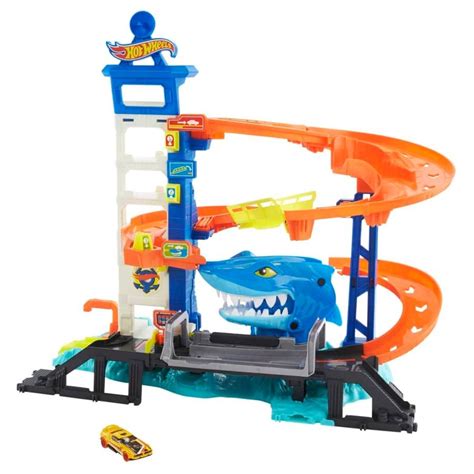 Hot Wheels City Zestaw Miejski port Atak rekina Zakupy online z dostawą do domu Carrefour pl