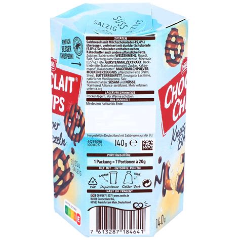 Pretzels Cu Ciocolata Nestle Choclait Chips Knusper Brezeln 140g