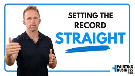 Setting The Record Straight Youtube