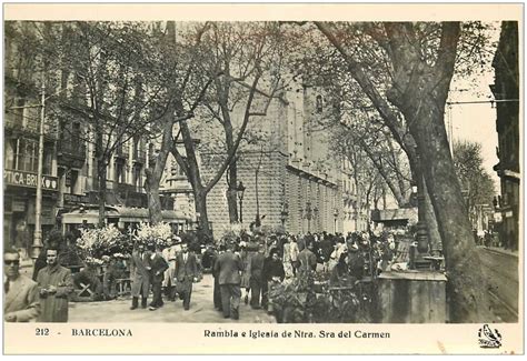 Espagne Barcelona Rambla E Iglesia De Ntra Sra Del Carmen Photo