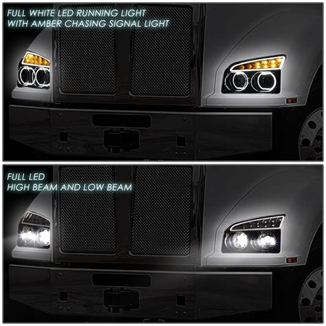 DNA 2019 2022 Kenworth T880 Sequential LED Halo Projector Headlight