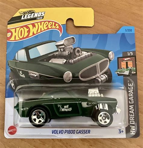 Hot Wheels Volvo P 1800 Gasser Dark Green HW Dream Garage Perfect Birthday Gift Miniature