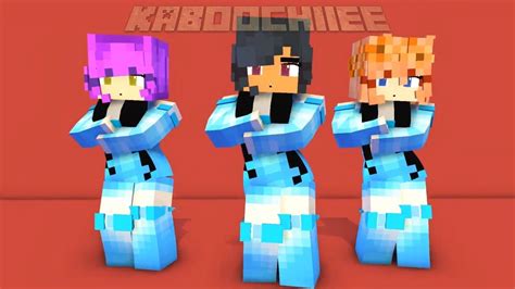 Ice Aphmau Kim Zoey Super Idol Dance Aphmau Kim Zoey Minecraft