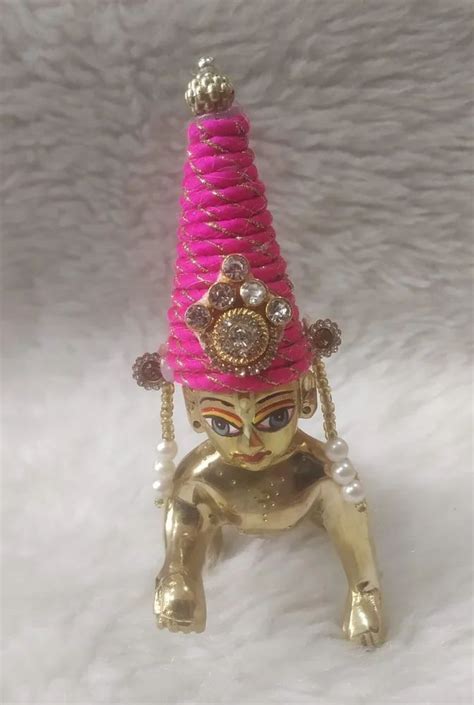 Thakur Ji Poshak Mukut Laddu Gopal Mukut Suitable For Home Laddu