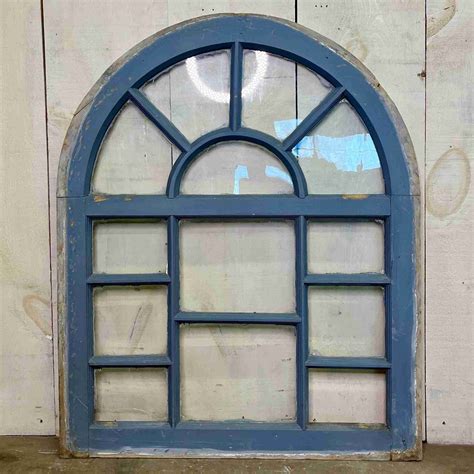 Antique Round Top Window - Historic House Salvage