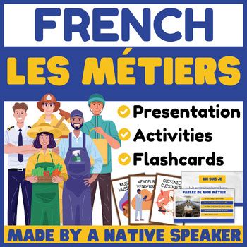 French Jobs And Professions Presentation Vocabulary And Activities