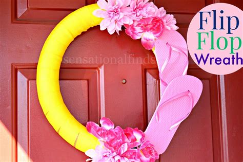 Flip Flip Wreath Using Dollar Tree Products This Is An Easy Summer Diy