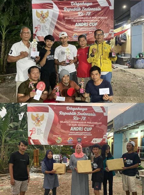 Rangkaian Hut Ri Ke Warga Buaran Indah Gelar Andri Cup