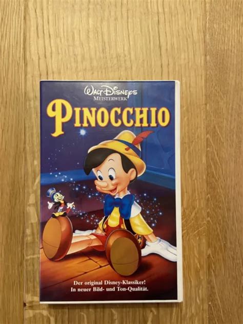 WALT DISNEYS MEISTERWERKE Pinocchio VHS Mit Hologramm EUR 150 00