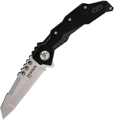 Quartermaster Knives QTR-4F Hannibal Framelock Knife (Stonewash ...