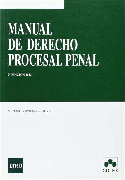 Manual De Derecho Procesal Penal Ed Vicente Gimeno Sendra