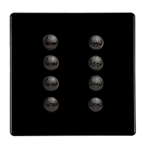 Hamilton Hartland CFX Colours Jet Black 8 Button Control Plate 4