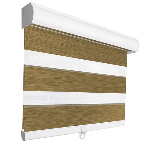 MiLin Cordless Blackout Zebra Blinds, Light Control Shading Privacy