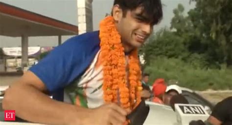 Neeraj Chopra Tokyo Olympics Gold Medallist Neeraj Chopra Receives